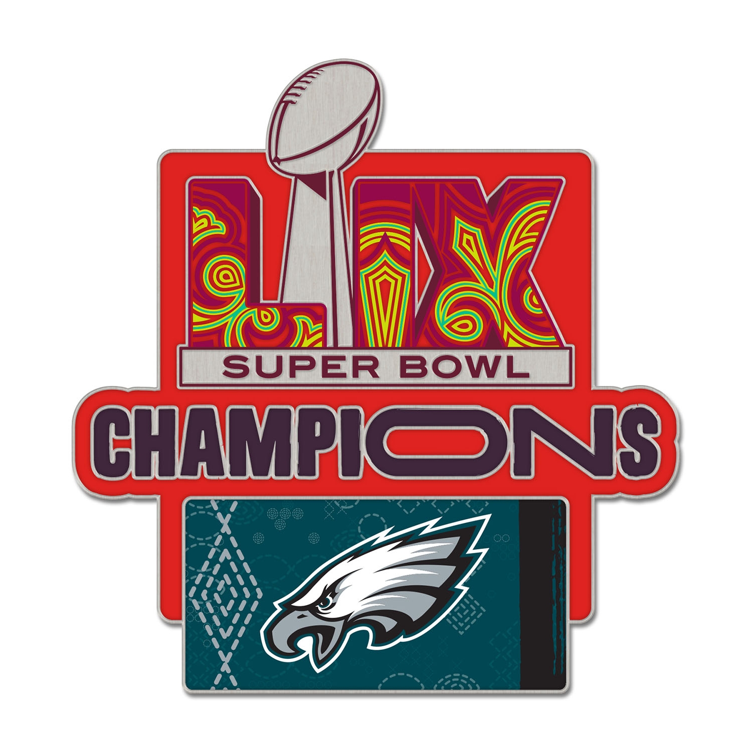 Philadelphia Eagles Super Bowl LIX Champions NFL Pin