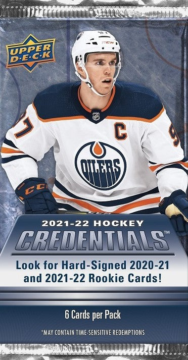 1x FREE - '21/22 Credentials Hockey Hobby Pack