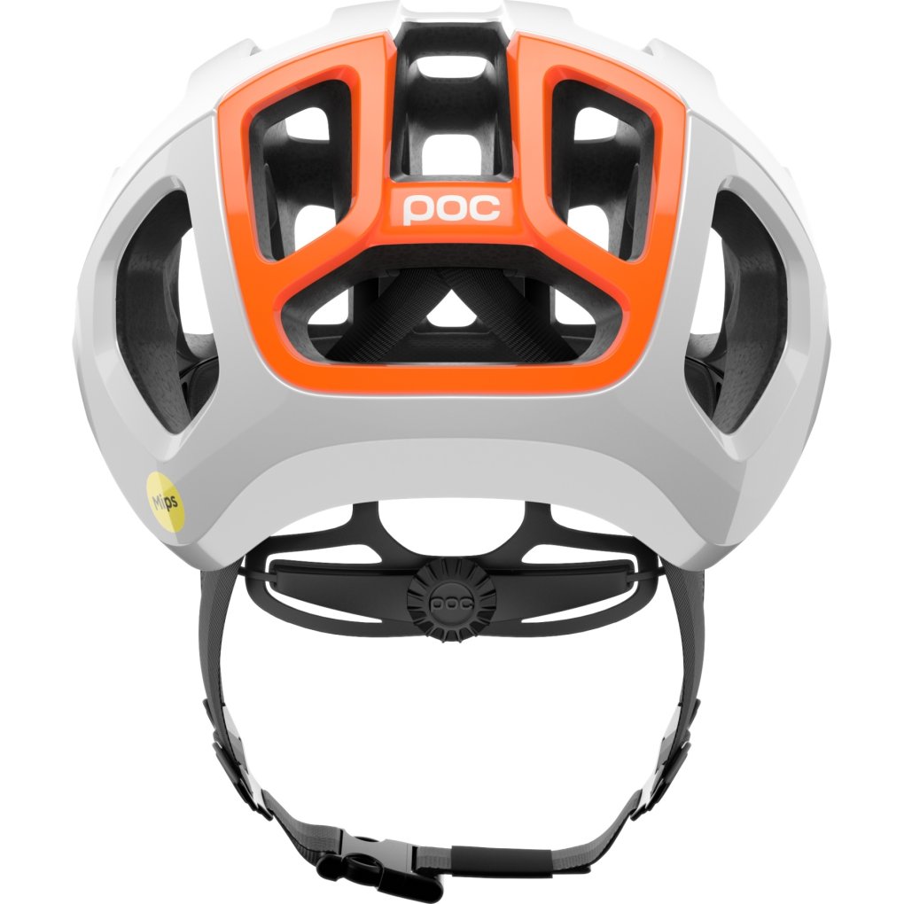 POC Ventral Air MIPS Helmet - 9482 Hydrogen White/Fluorescent Orange