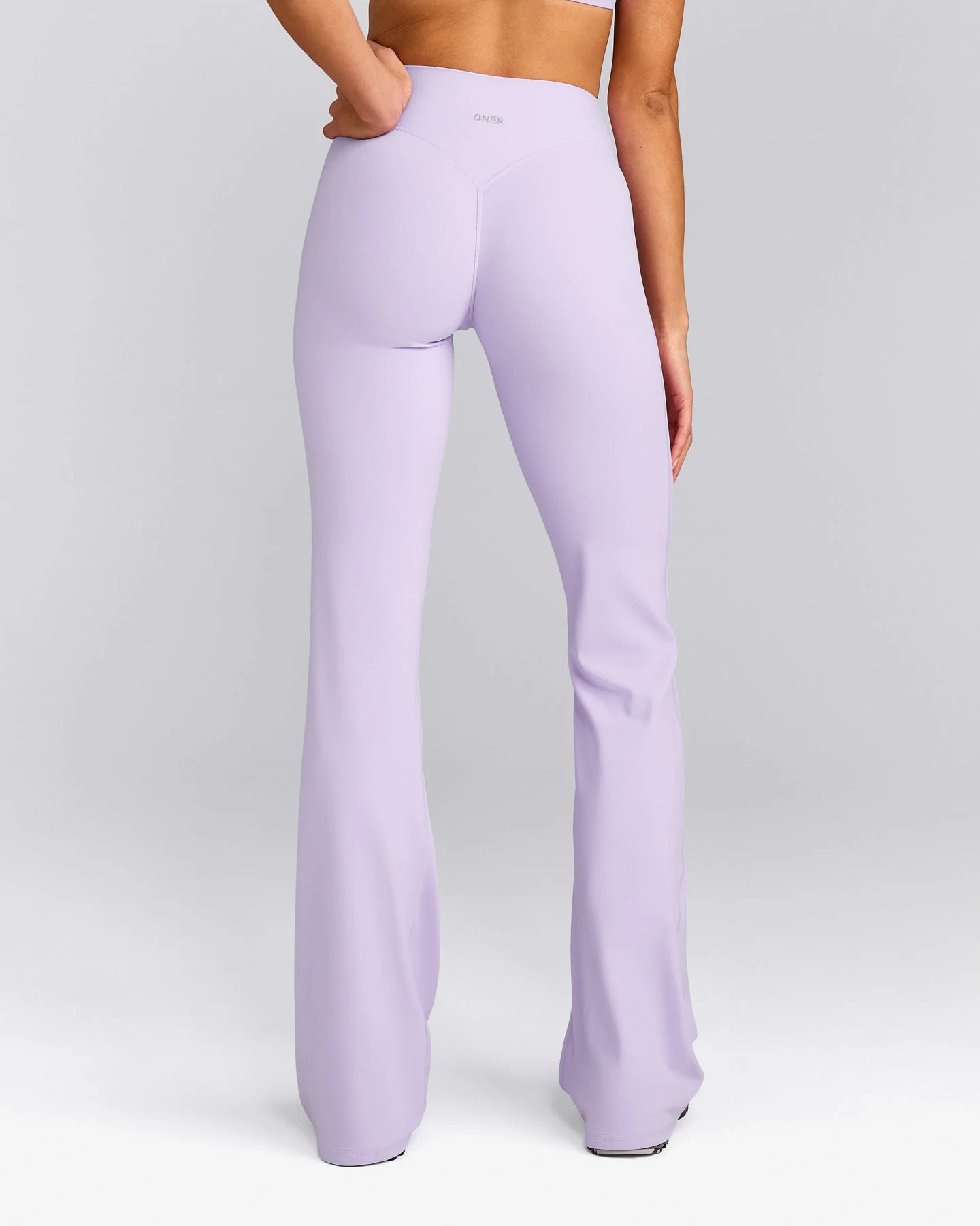 SoftMotion™ Flared Bottoms with Grey Logo | Lavender Purple