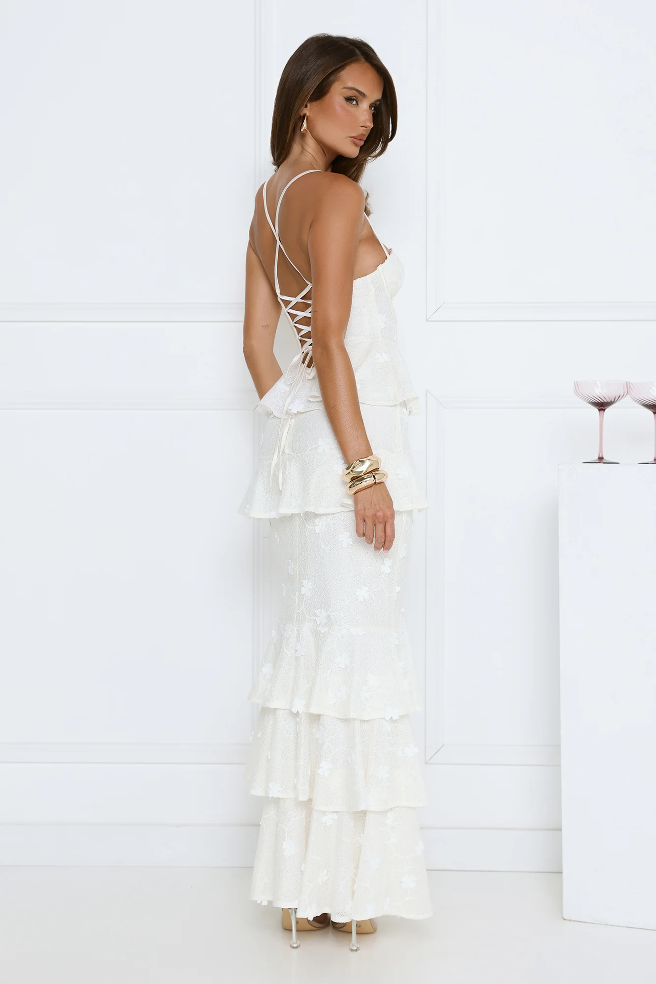 Secret Grove Maxi Dress White
