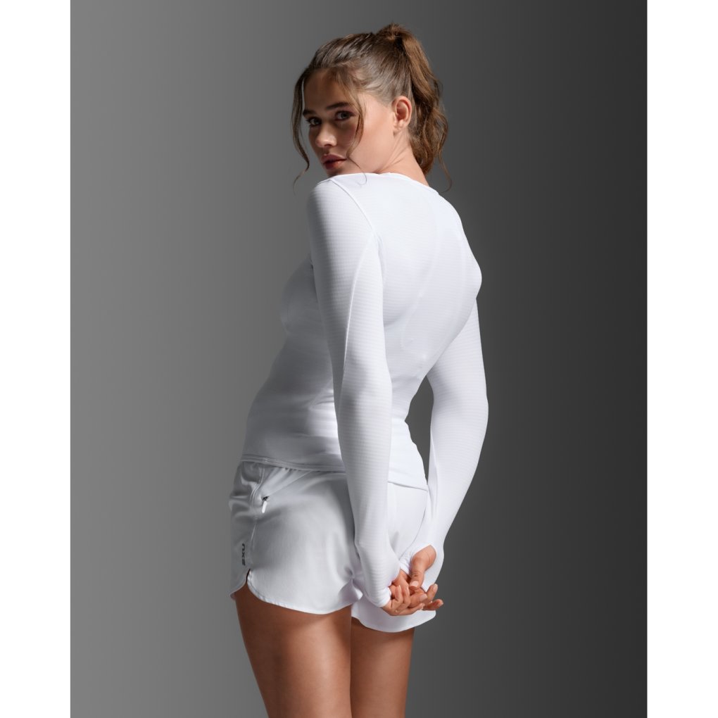 2XU Ignition Grid Base Layer Women - white/silver reflective