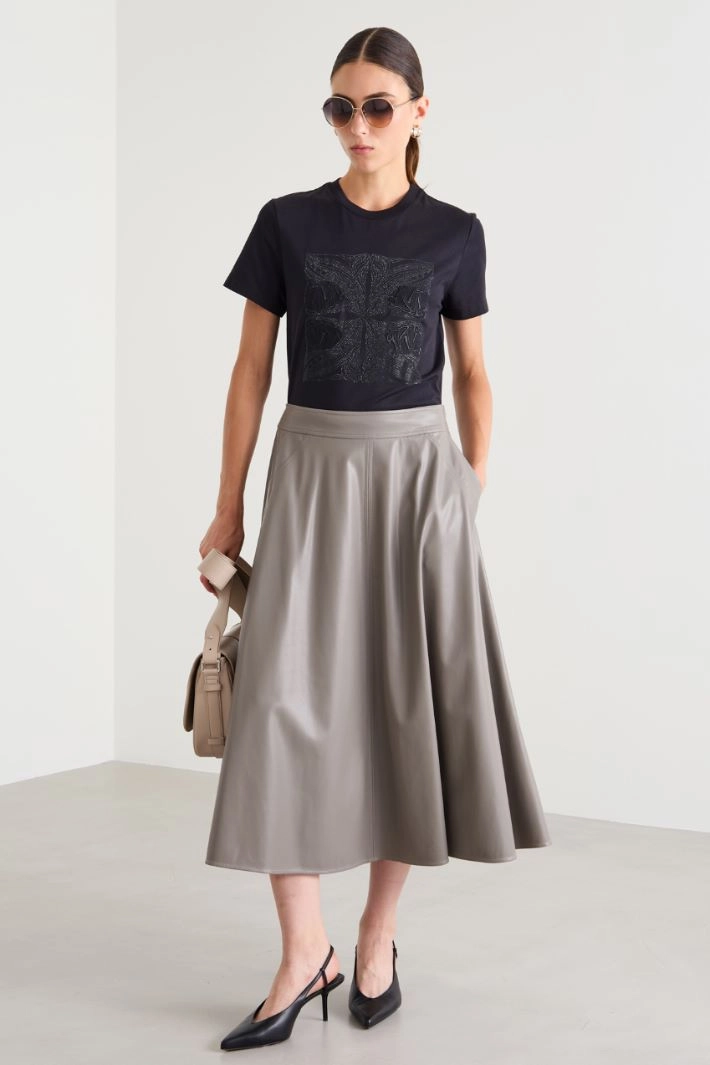Flared skirt - GREY