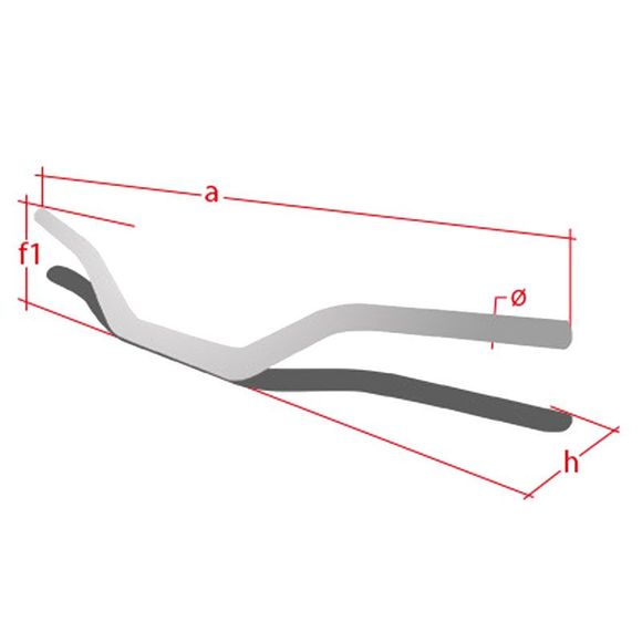 Guidon Neken SFH 28.6mm ORANGE FLUO Universel - OrangeRef : NEK0031 / 06013998