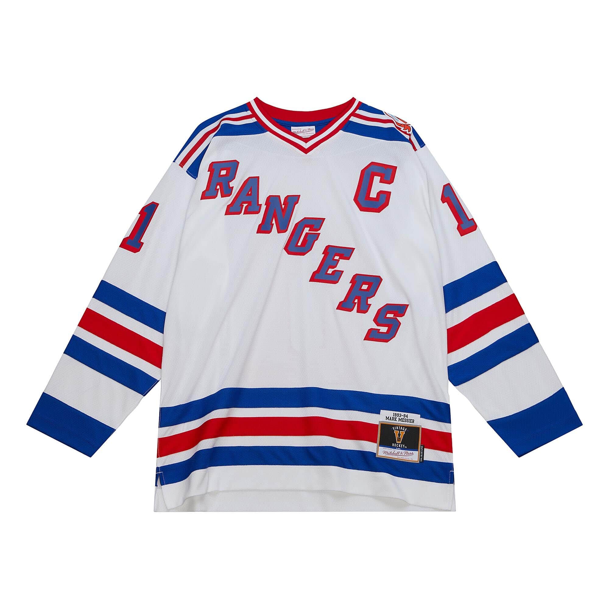 Mark Messier #11 New York Rangers 1993-94 Mitchell & Ness NHL Jersey White