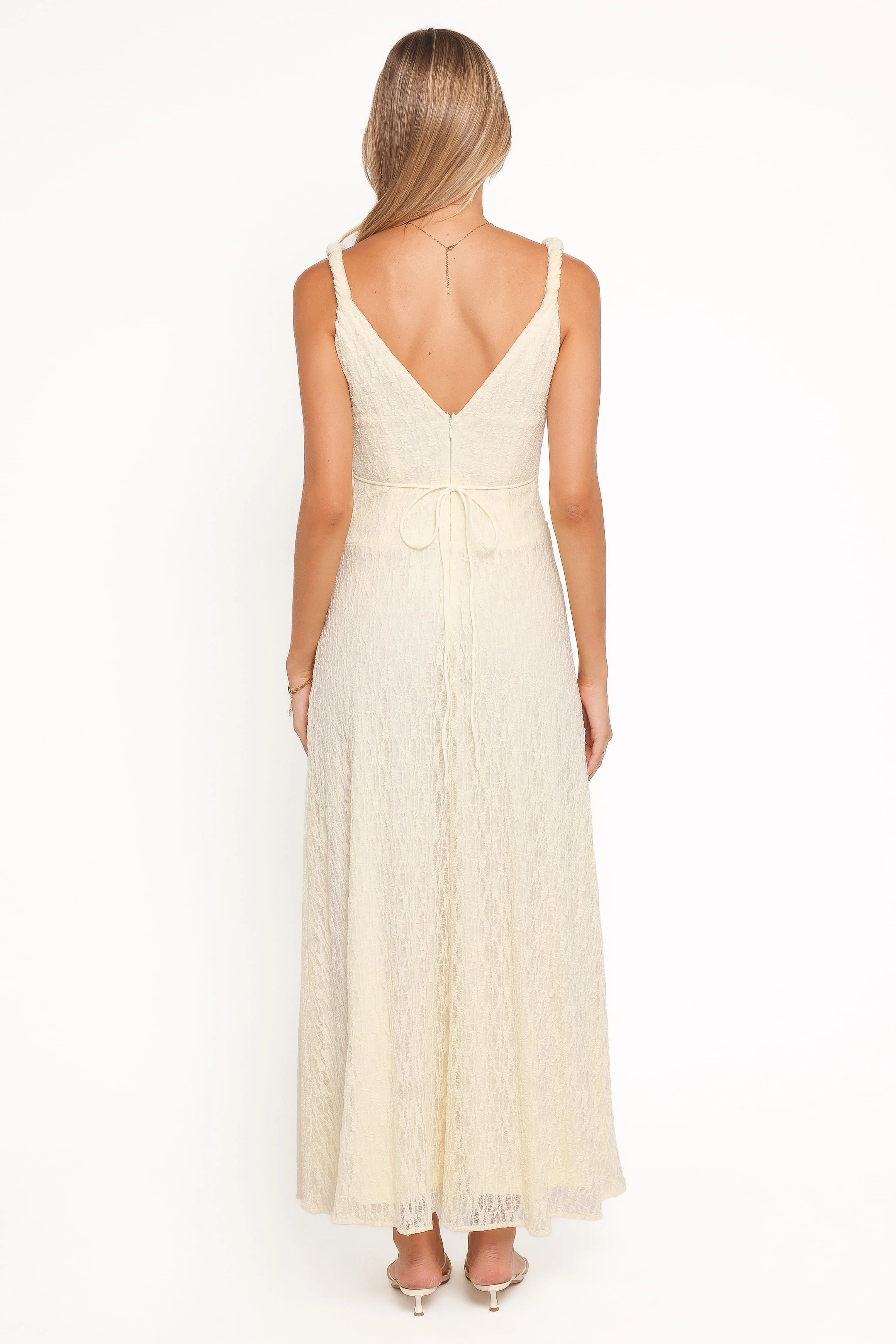 Kirsten Lace Maxi Dress - Yellow