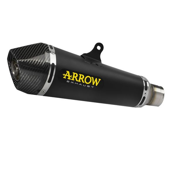 Arrow X-Kone Nichrom Dark carbon tip muffler – BlackRef: AW0057 / 71952XKN