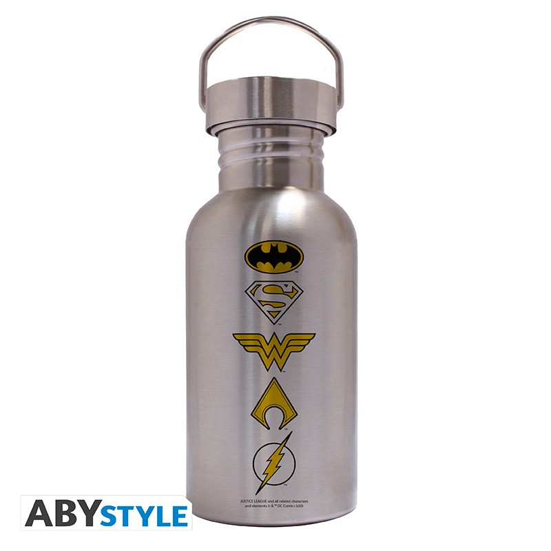 DC COMICS Canteen Steel Bottle 500ml Logos
