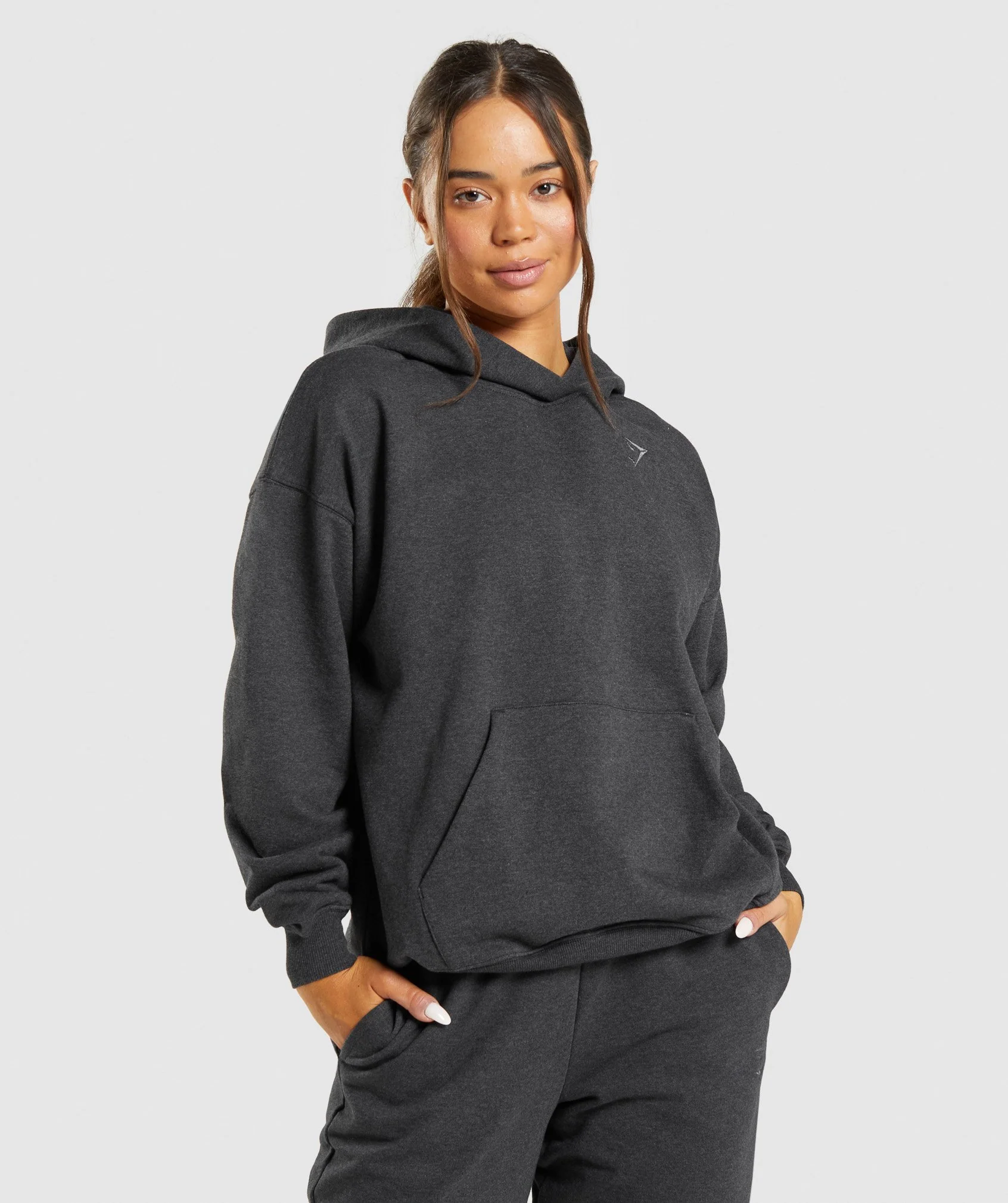 Rest Day Sweats Hoodie Black Marl