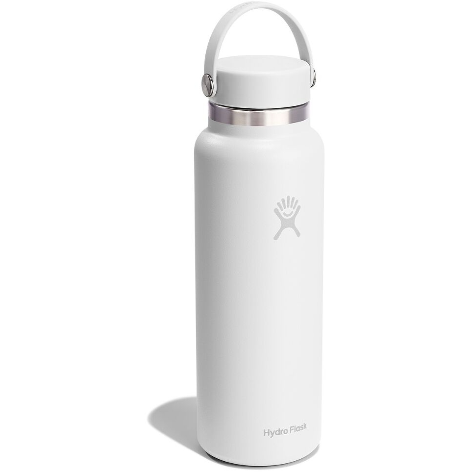 Hydro Flask 40oz Wide Mouth Insulated Bottle + Flex Cap - 1182ml - Tonal White