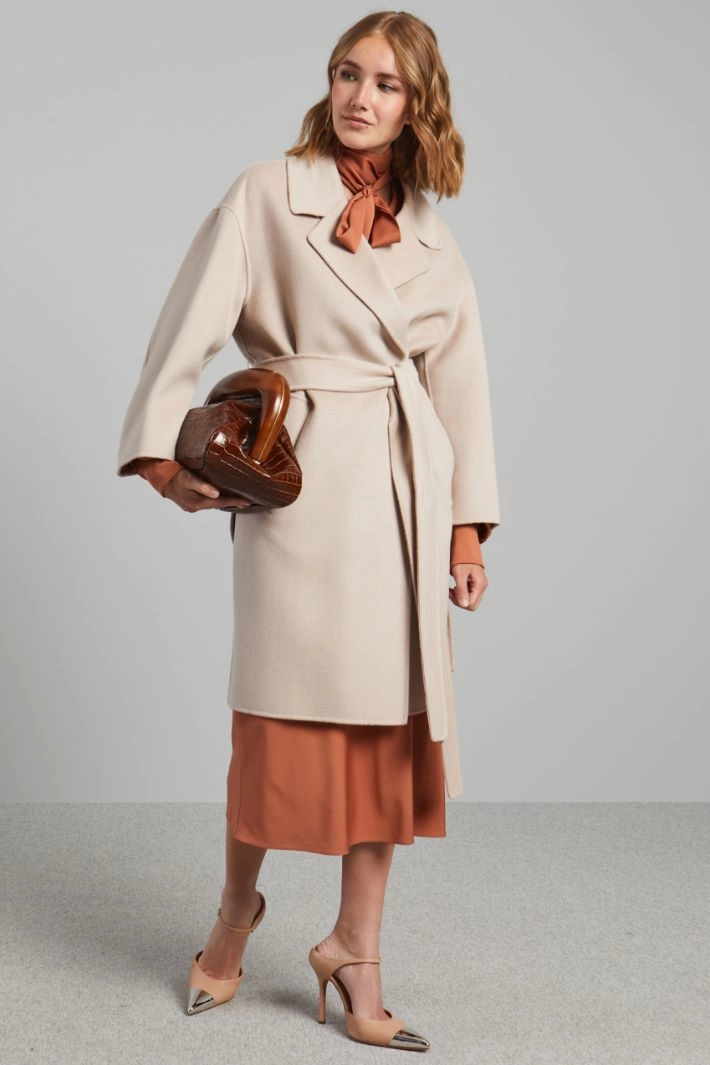 Double cloth coat - ECRU