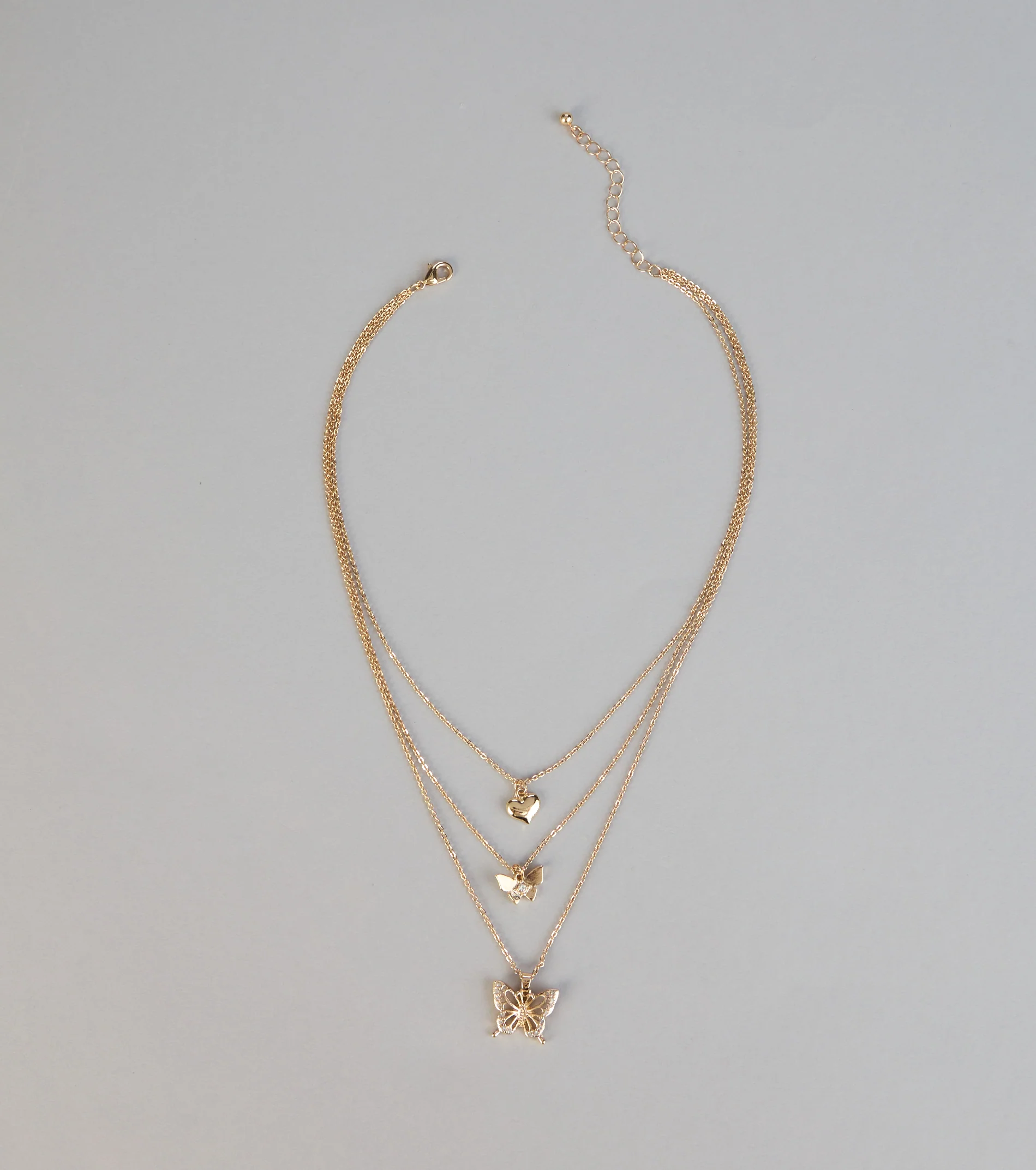 Flutter And Glow Layered Necklace