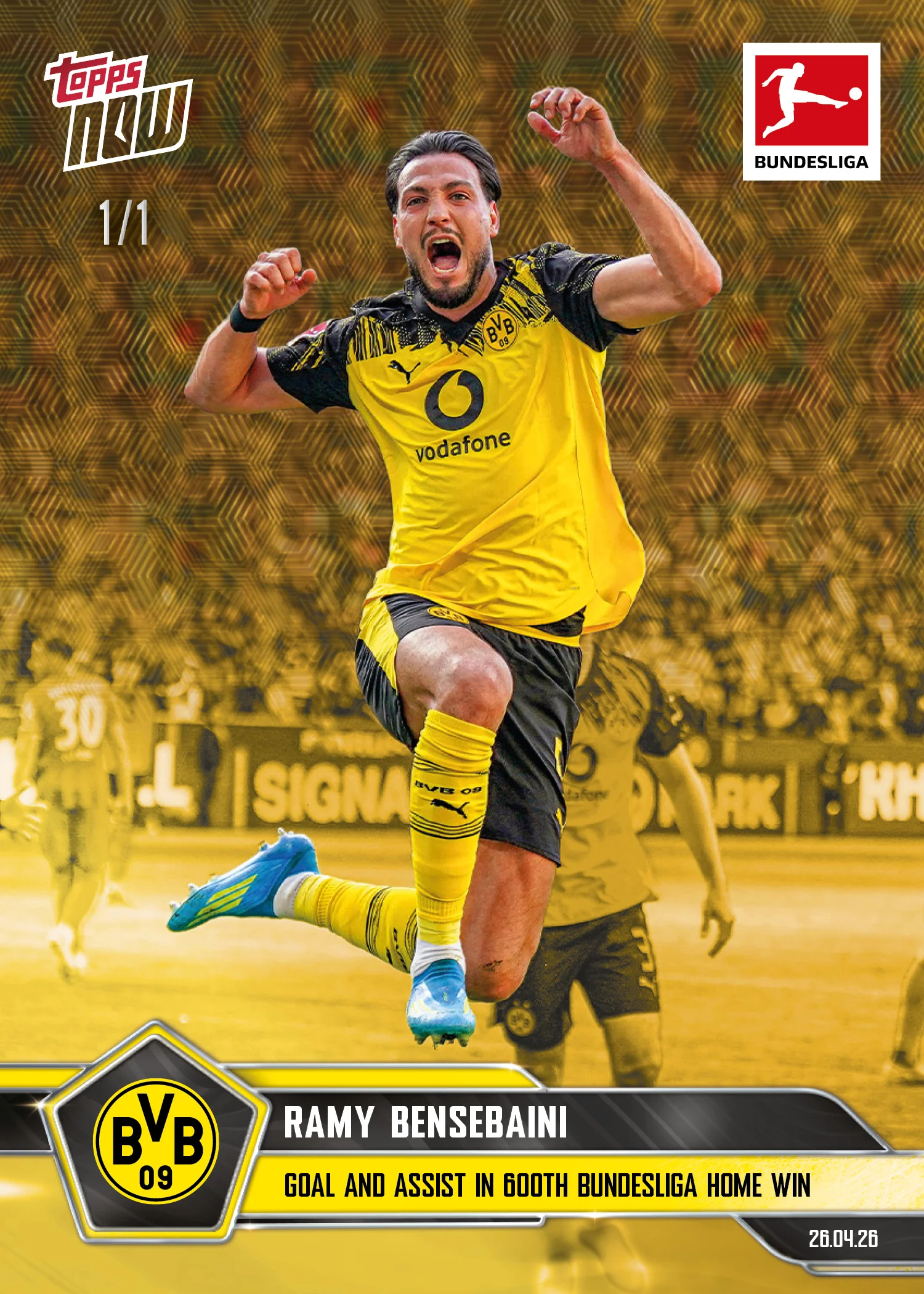 Ramy Bensebaini - 2025-26 Bundesliga Topps NOW® - Card 181