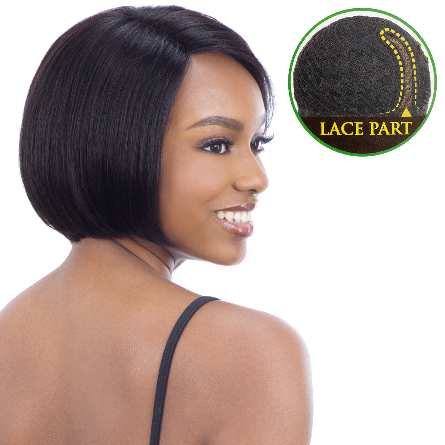 Naked Brazilian Natural Human Hair Lace Part Wig Cassity