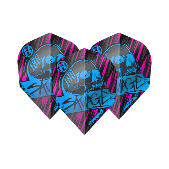 Harrow's Savage Aqua Pink No6 Flights