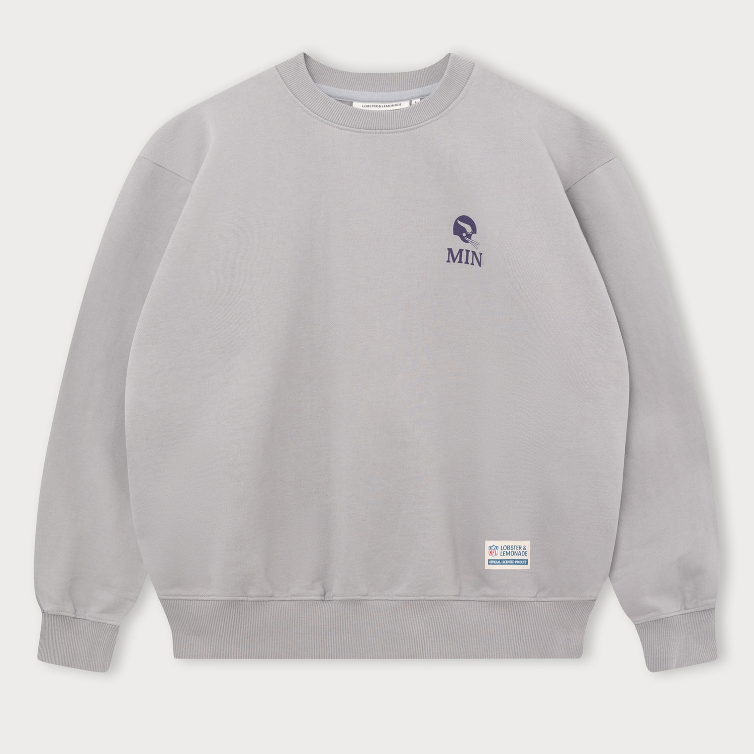 Minnesota Vikings L&L '96 Classics NFL Crew Sweater Gray