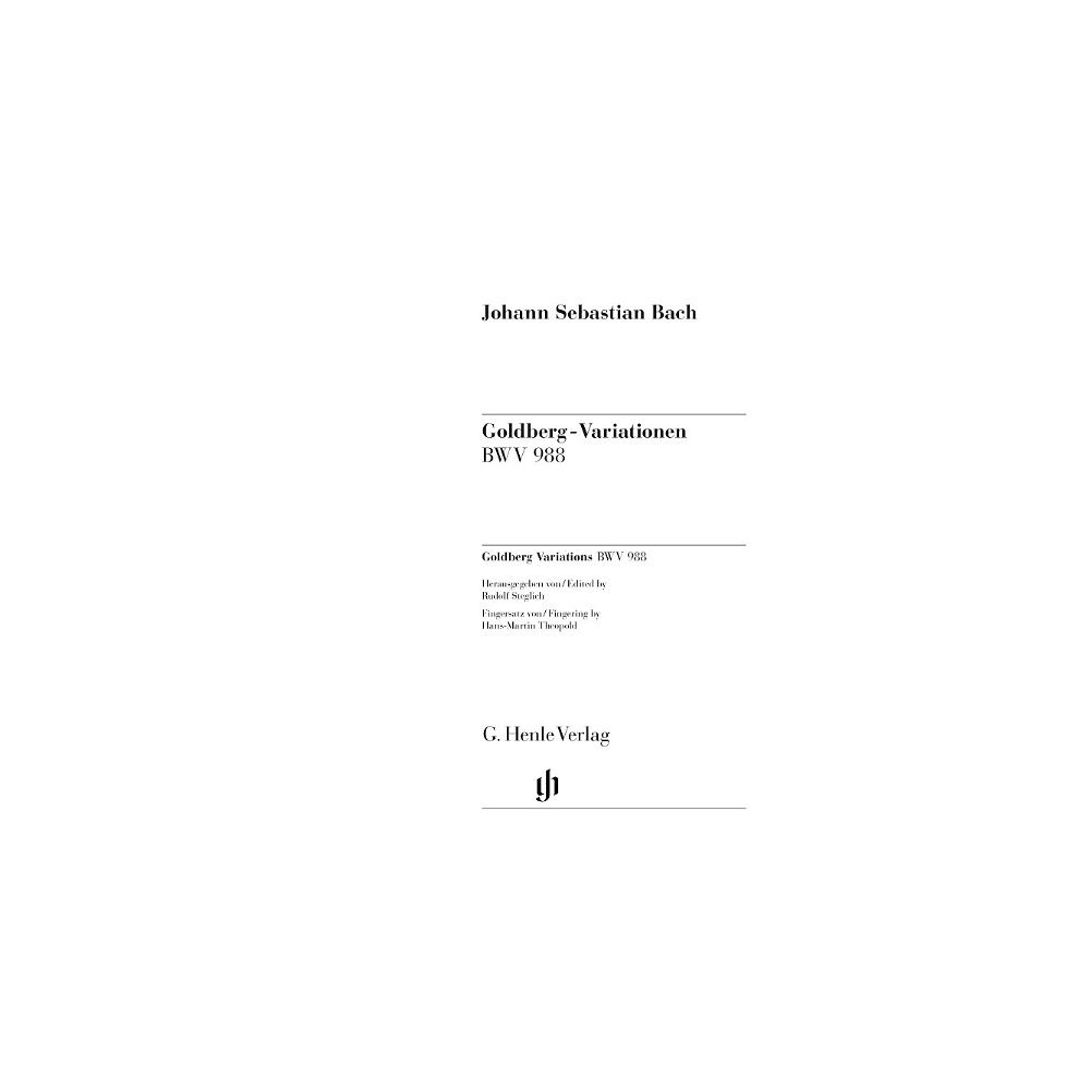 Henle Verlag Bach Goldberg
