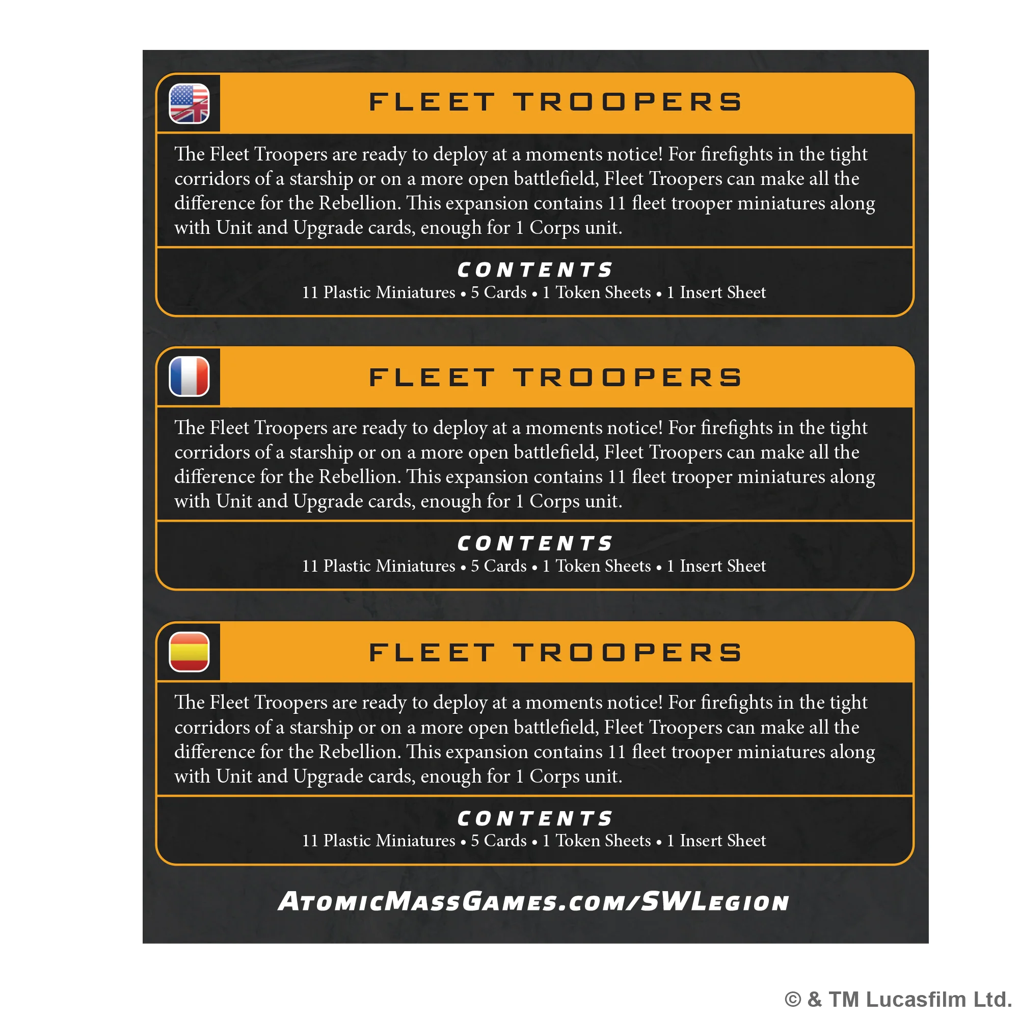 Star Wars: Legion - Fleet Troopers Unit