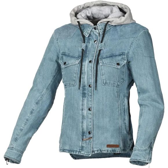 Macna Inland Motorcycle Jeans Jacket - Gray / BlueRef: MAC0380