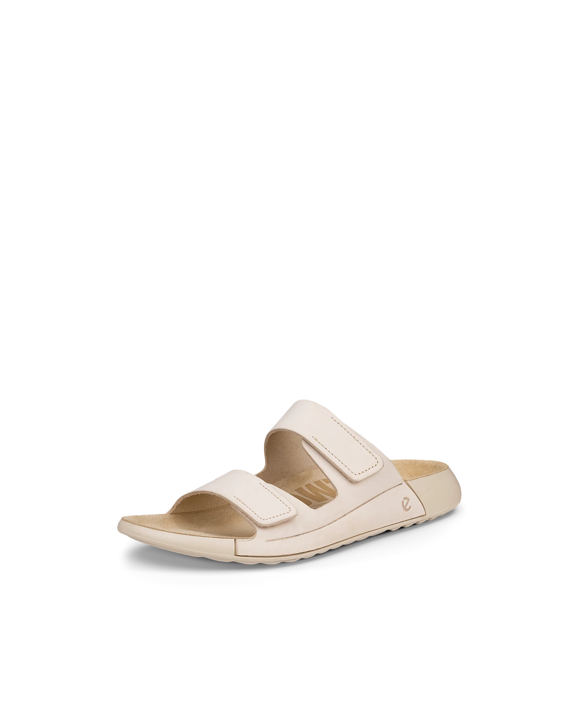 ECCO COZMO W Damen Nubuksandale mit zwei Riemen Beige