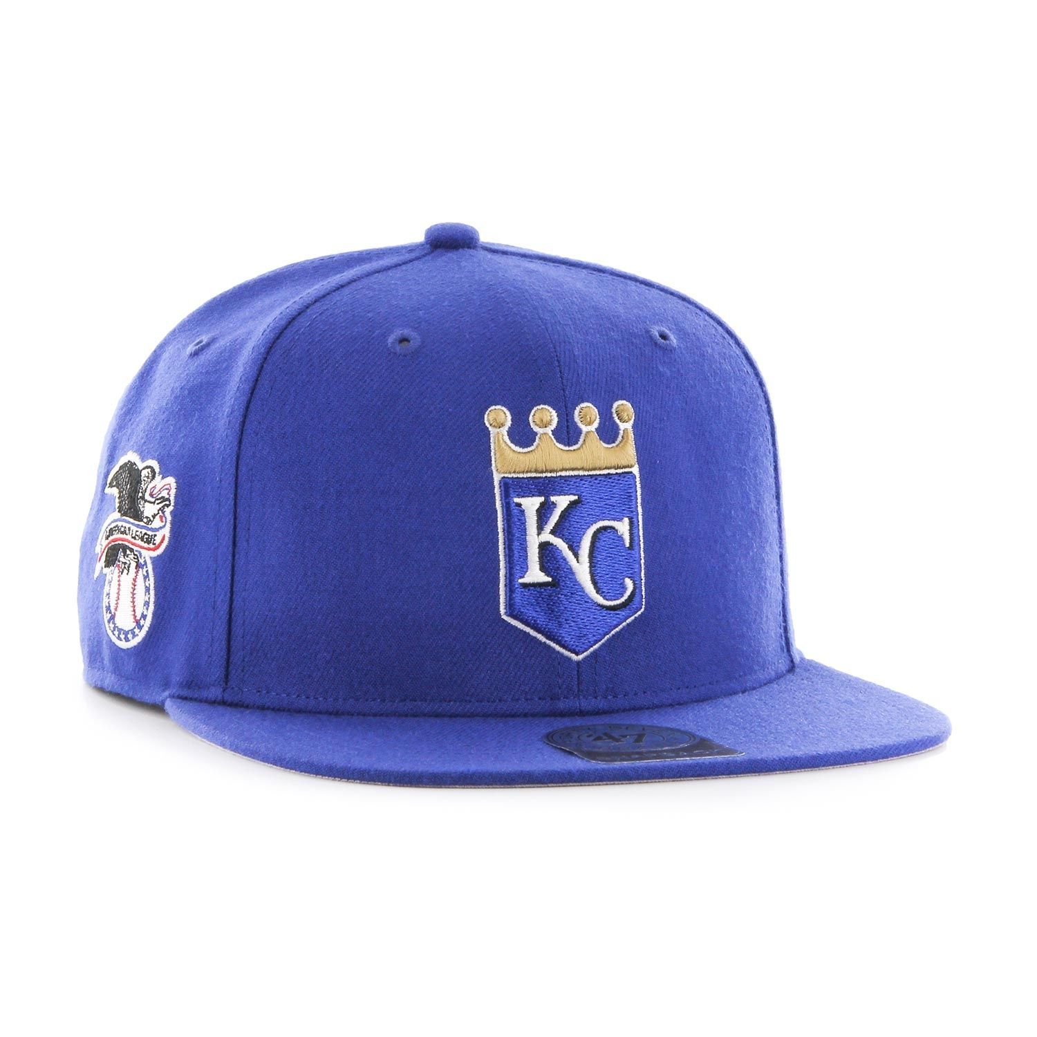 Kansas City Royals Sure Shot '47 Captain Snapback MLB Cap Alternate Blue