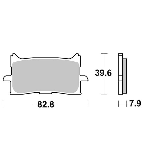 SBS 940HS Sinter Sintered Metal front brake padsRef: 940HS / 940070