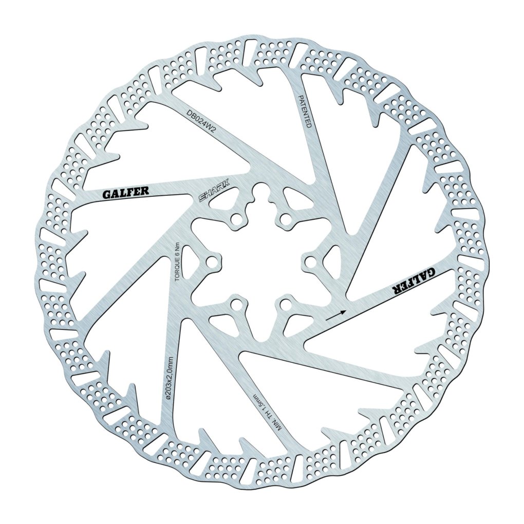 Galfer Shark Brake Disc - Gravity/E-MTB | Fixed | 6-Bolt - 2.0mm