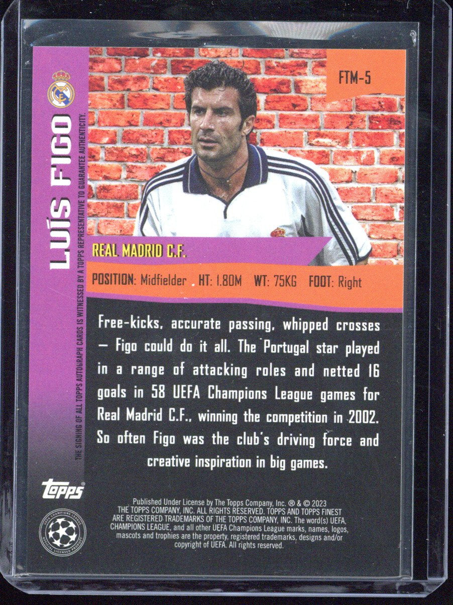 2023 Topps Finest UCC Luis Figo The Man Autograph /100