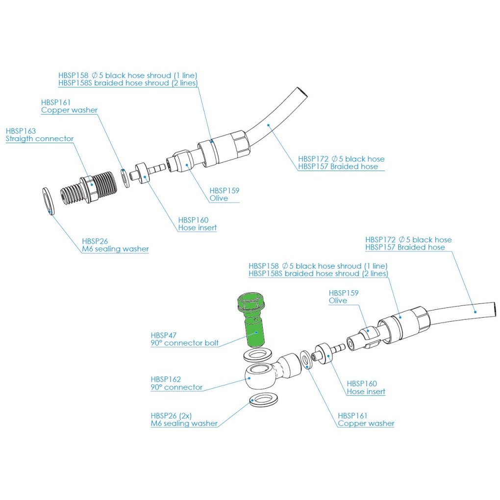 Hope 90° Connector Bolt - HBSP047