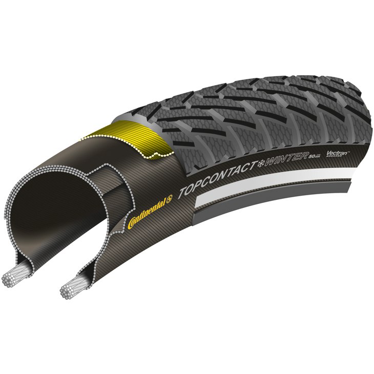 Continental Top Contact Winter II Premium E-Bike Folding Tire ECE-R75 - 26