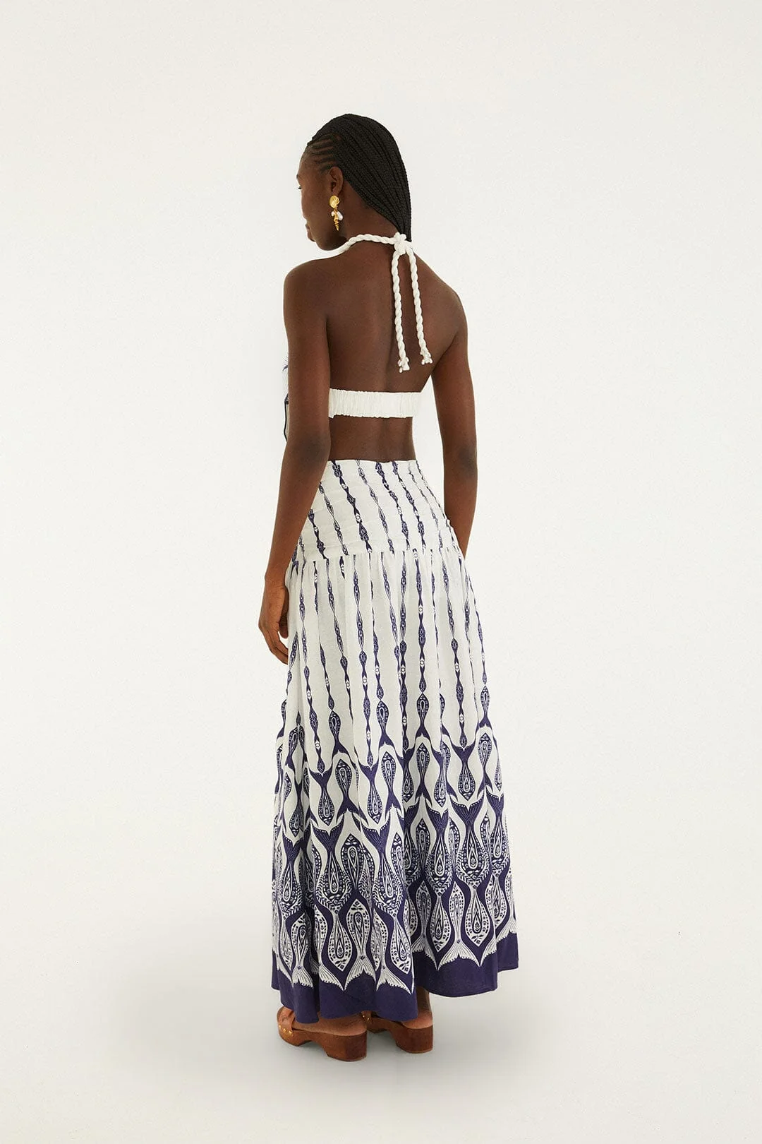 Off-White Fishes Flow Maxi Skirt