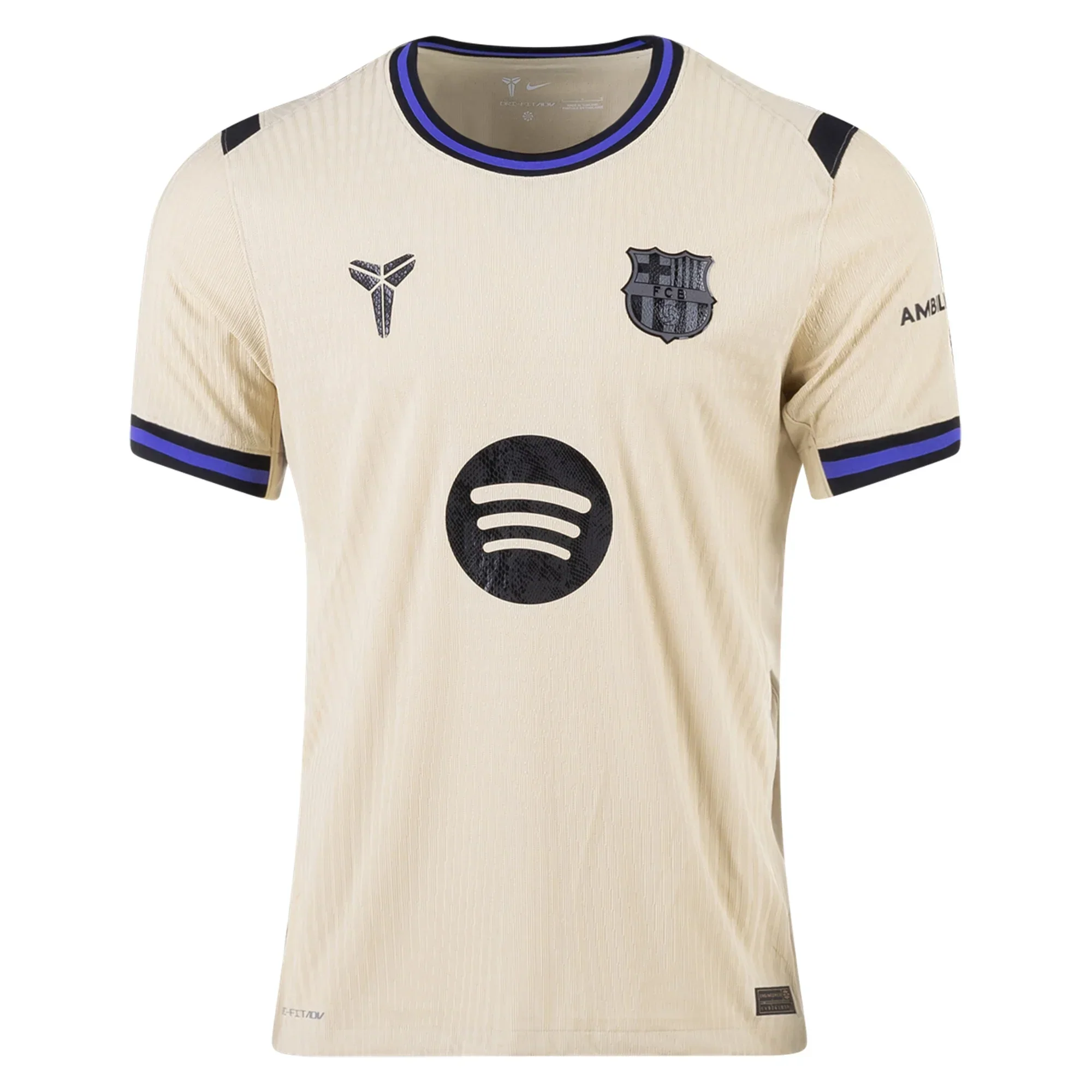 Men's FC Barcelona Authentic Away Jersey (Team Gold/Persian Violet/Black)