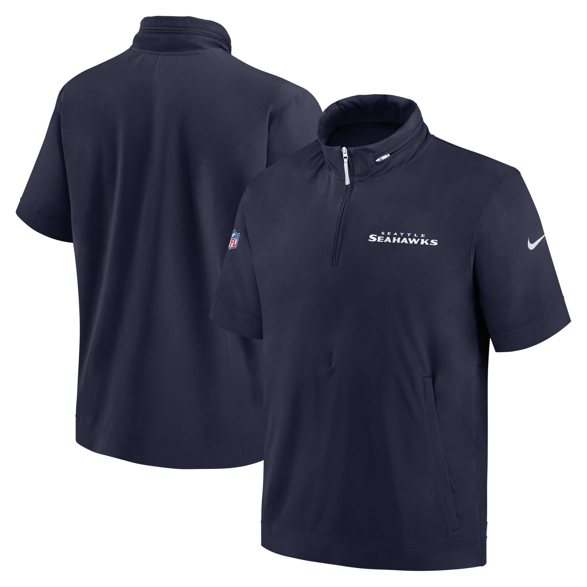 Seattle Seahawks 2024 NFL Sideline Nike Lightweight Coach Jacket Navy