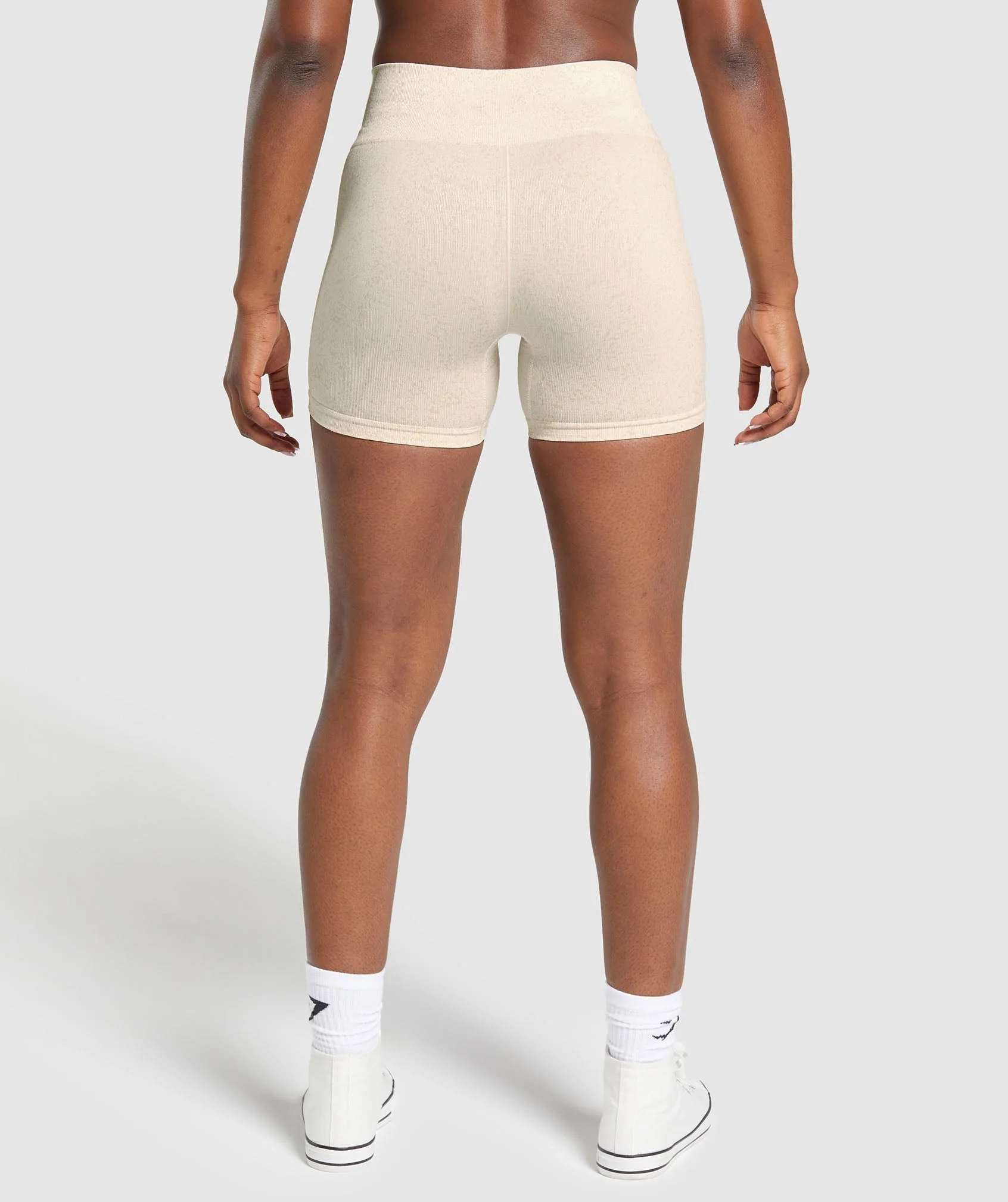 Adapt Fleck Seamless Shorts Coconut White