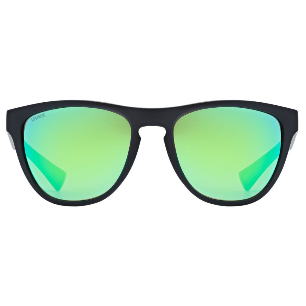 Uvex esntl spirit Glasses - black matt/mirror green