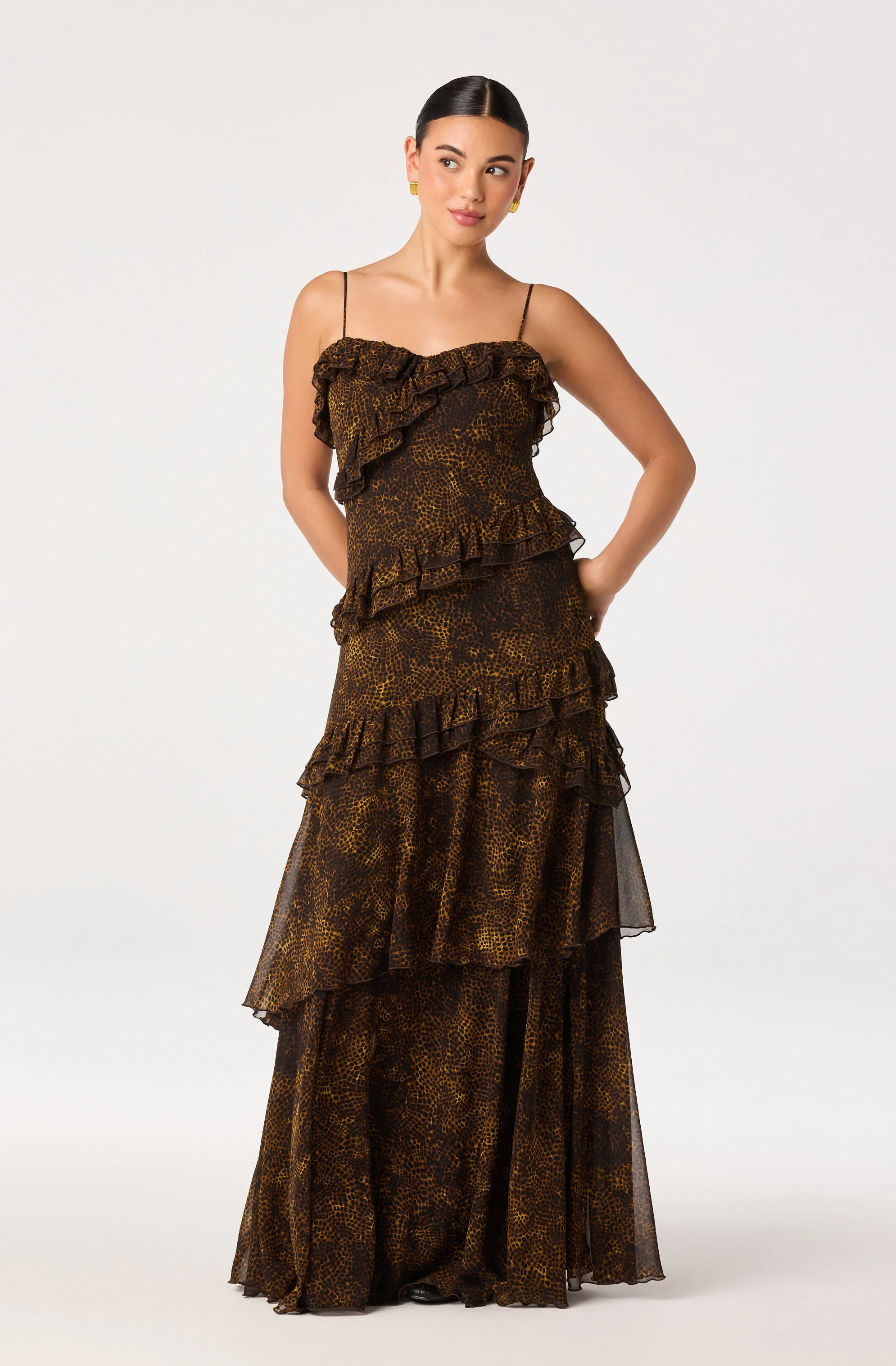 Journee Tiered Maxi Dress