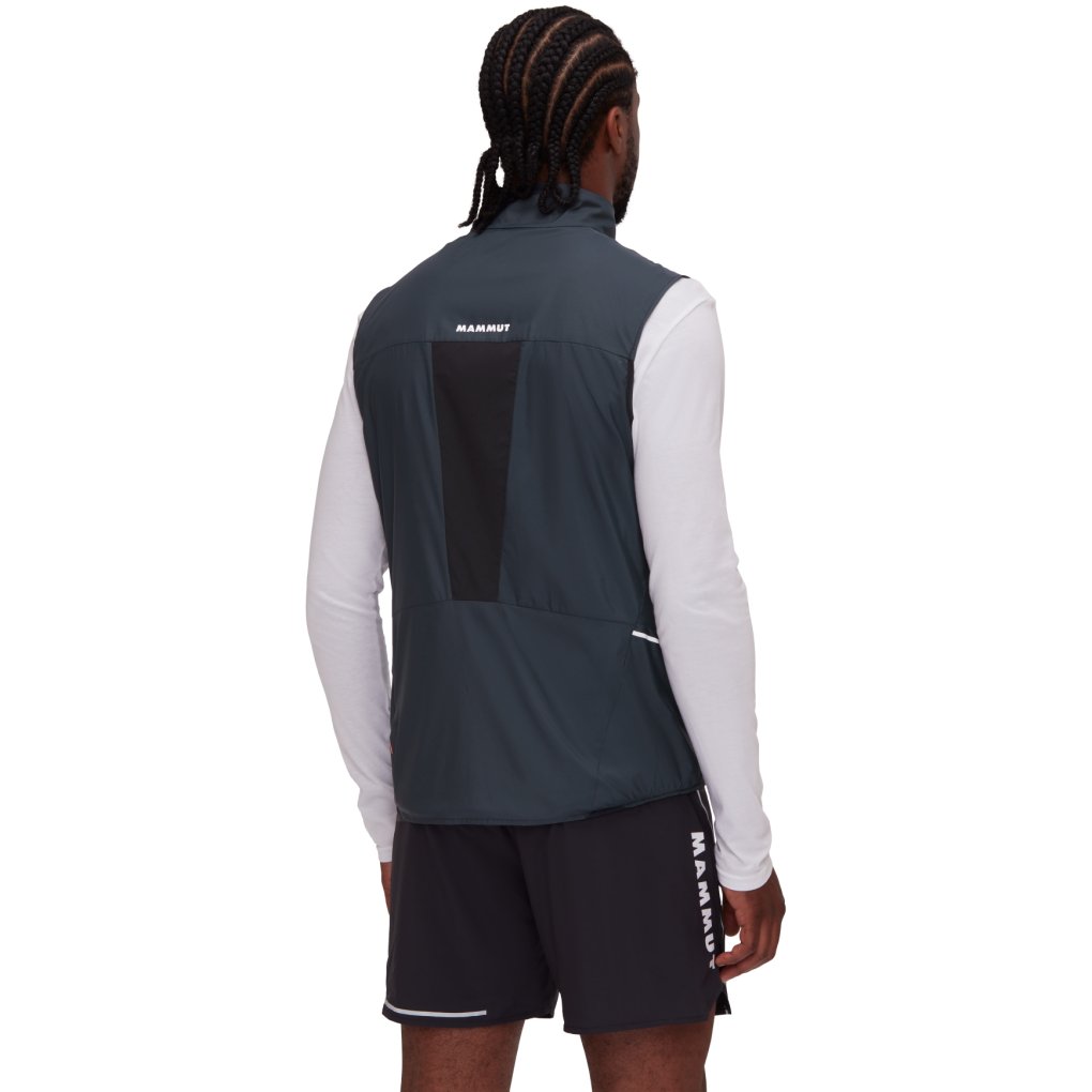 Mammut Aenergy Trail Running Windbreaker Hybrid Vest Men - black