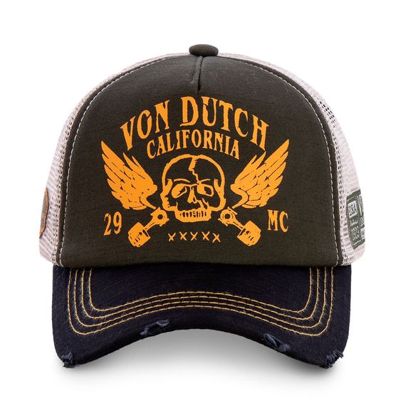 Casquette Von Dutch TRUCKER NOIR - NoirRef : VDH0112 / VD/0/CAS1/CREW5-TU