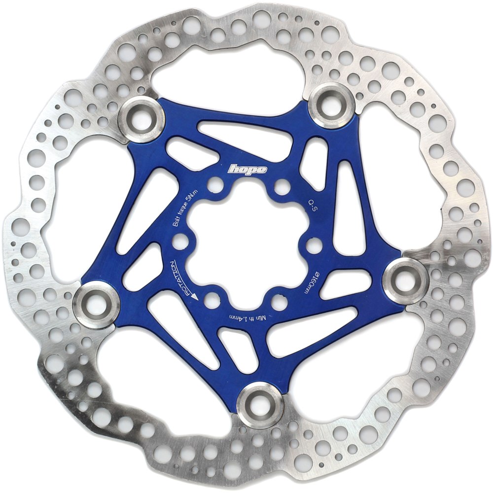 Hope Floating Rotor - 6-Bolt - blue