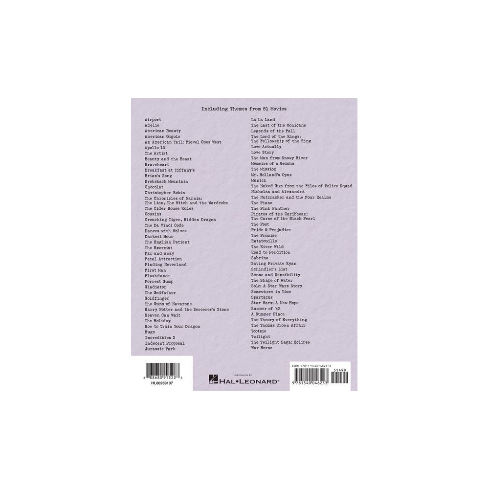 Hal Leonard Budgetbooks Movie Themes – Thomann Ireland