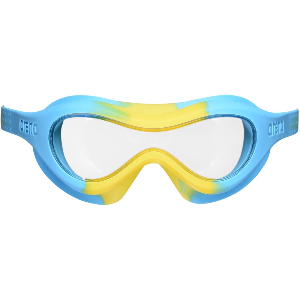 arena Spider Mask Swimming Goggles Kids - Clear/Yellow/Lightblue