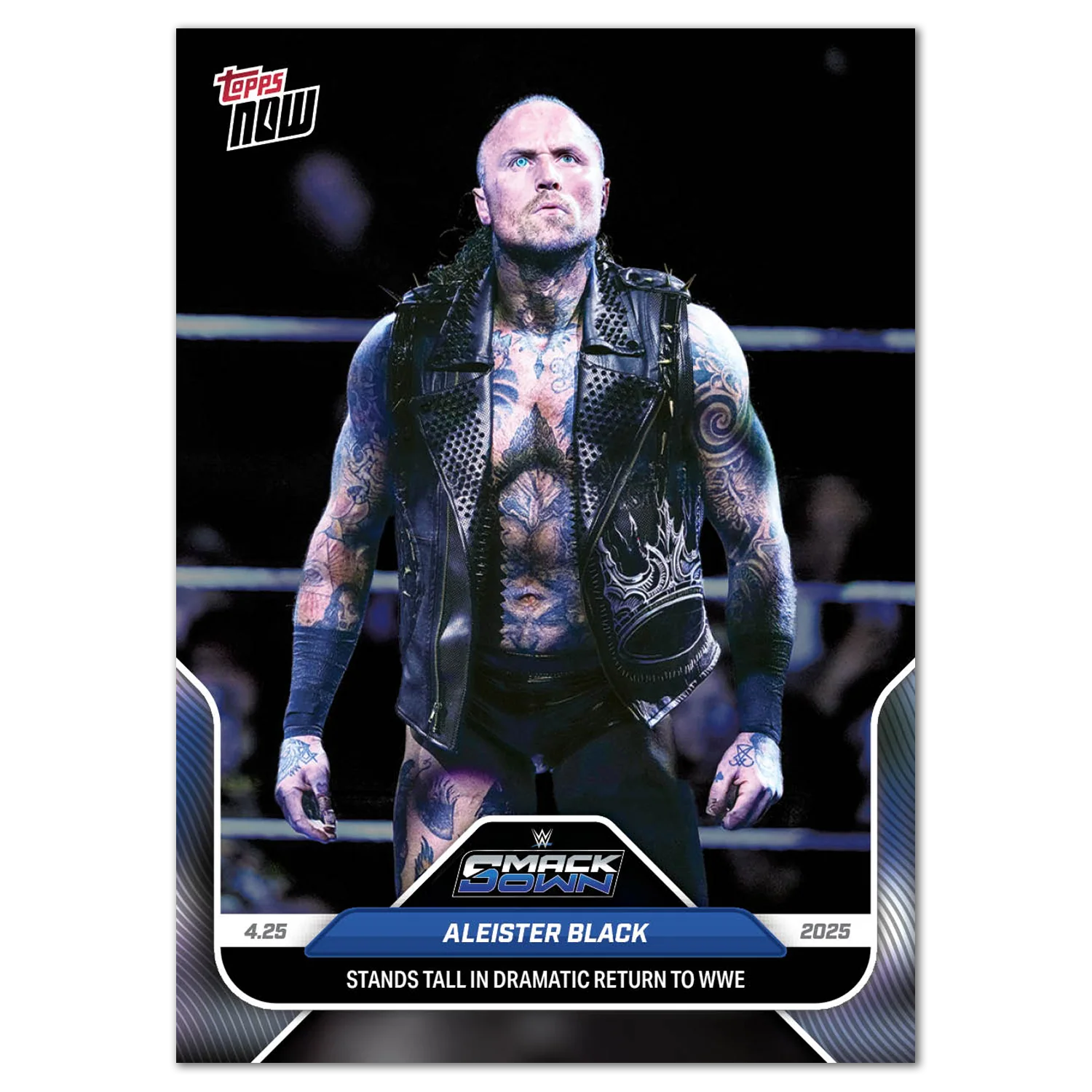 Aleister Black - 2025 WWE Topps NOW® - Card 50