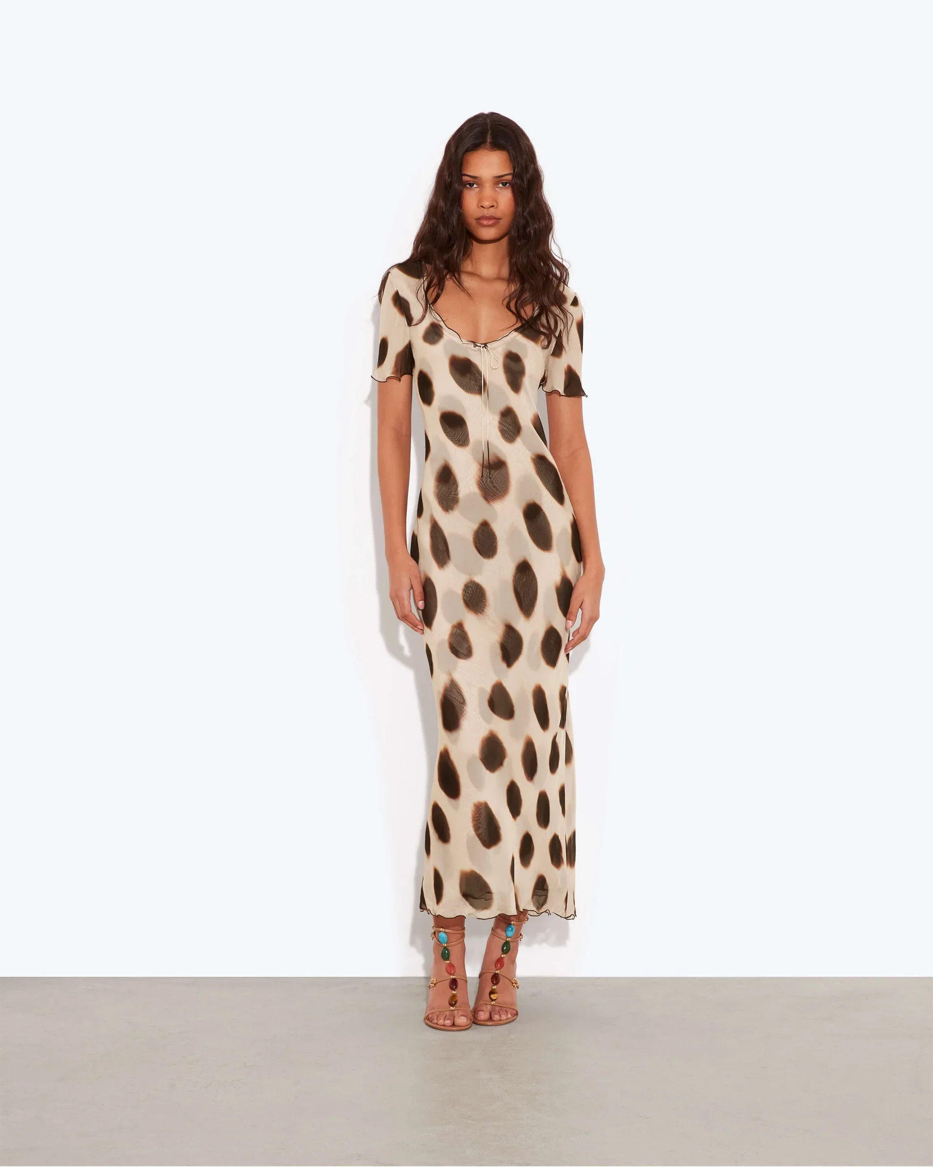Anessa Dress Animal Dot