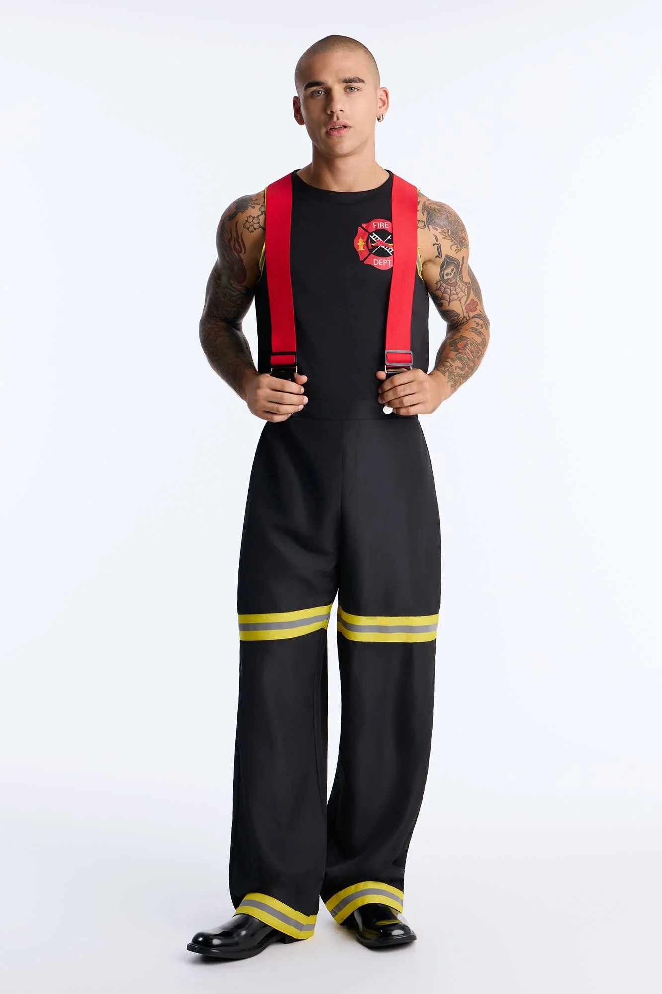 Burning Up 3 Piece Costume Set - Black/Red