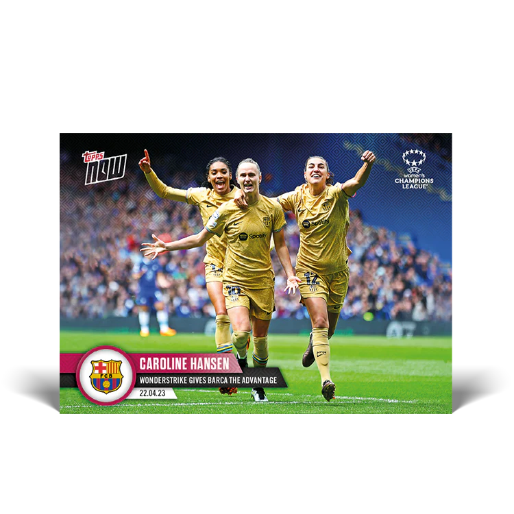 Topps UK - Wonderstrike gives Barca the advantage - UWCL TOPPS NOW® Card #20