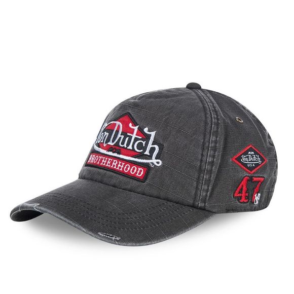 Von Dutch BASEBALL SCRATCH Cap - GreyRef: VDH0176 / VD/0/CAS1/JACKBRB2-TU