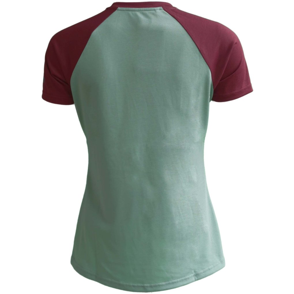 Zimtstern Riderz Short Sleeve MTB Tee Women - Granite Green/Windsor Wine