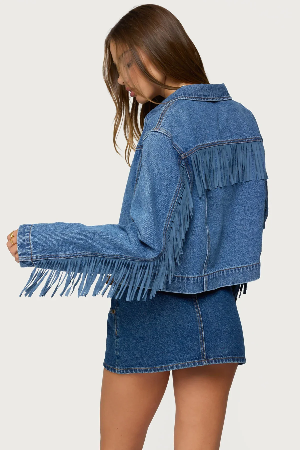Maurice Fringed Denim Jacket