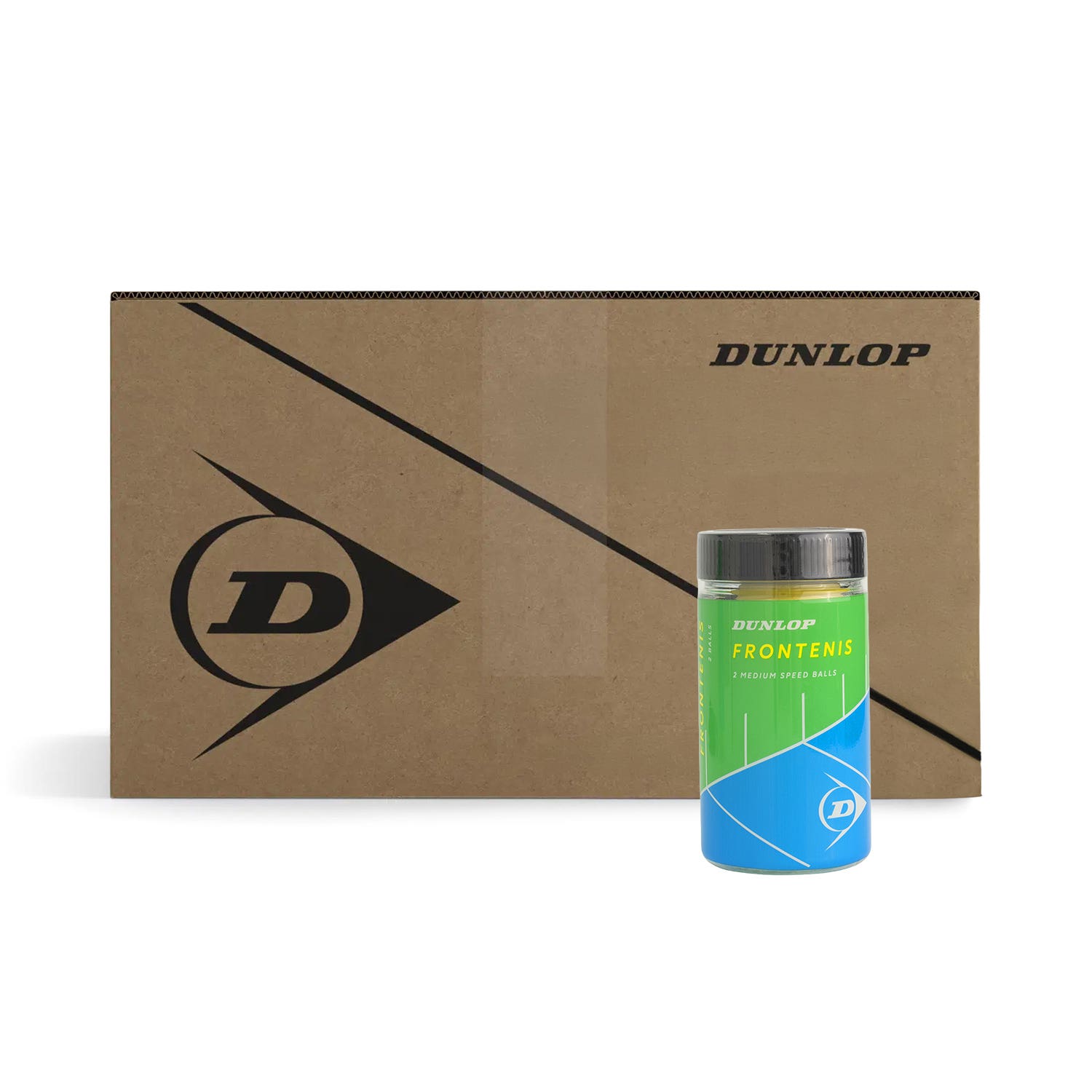 BOX 24 CANS X 2 BALLS DUNLOP FRONTENIS