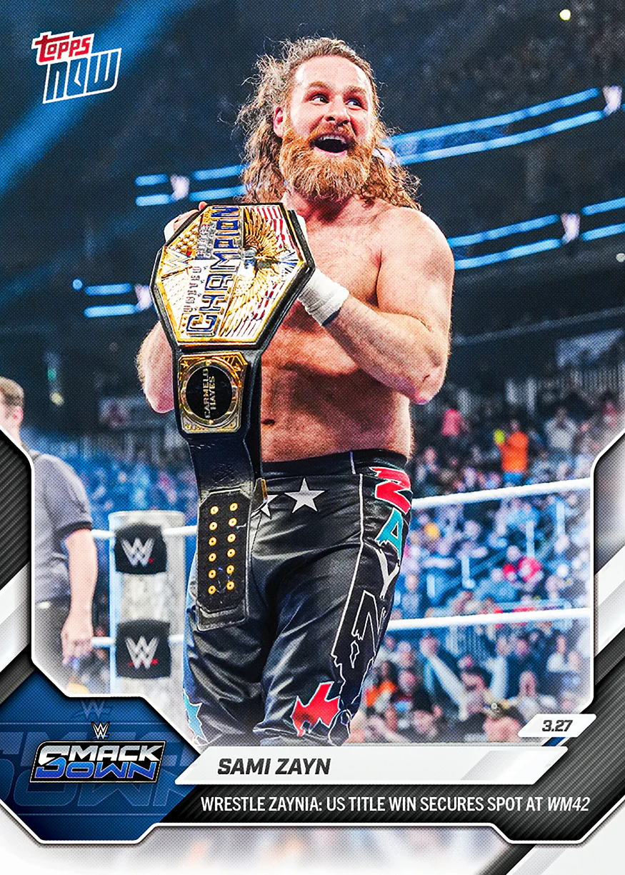 Sami Zayn - 2026 WWE Topps NOW® - Card 33